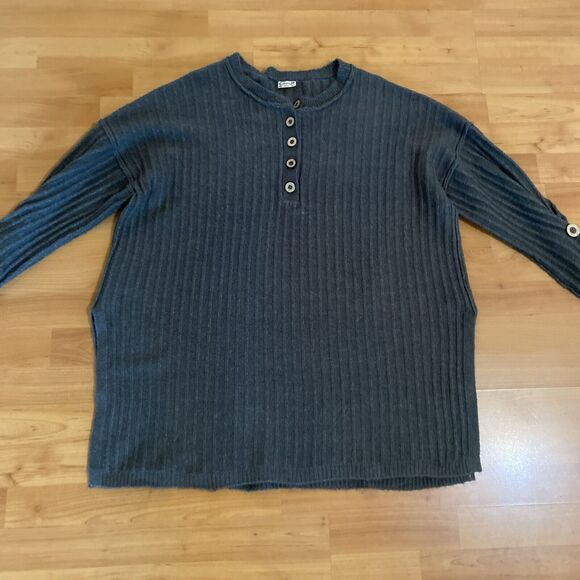 Free People Intimately Around The Clock Pullover Grey Soft Pullover Sweater - S - Picture 9 of 13
